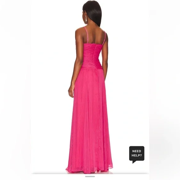 LIKELY Clea Gown in Raspberry Color - Picture 6 of 10